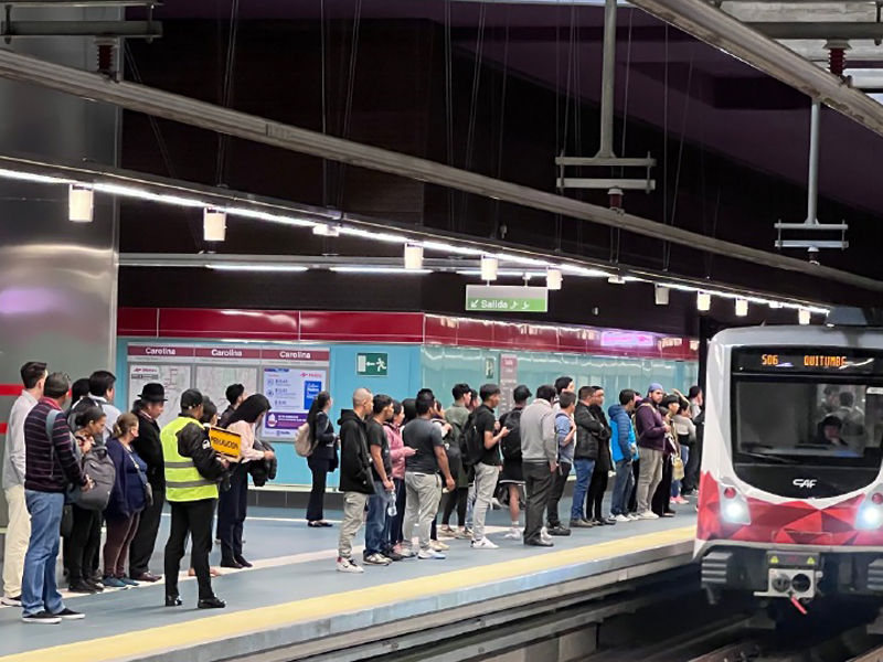 Metro de Quito supera los 30 millones de viajes en su primer semestre