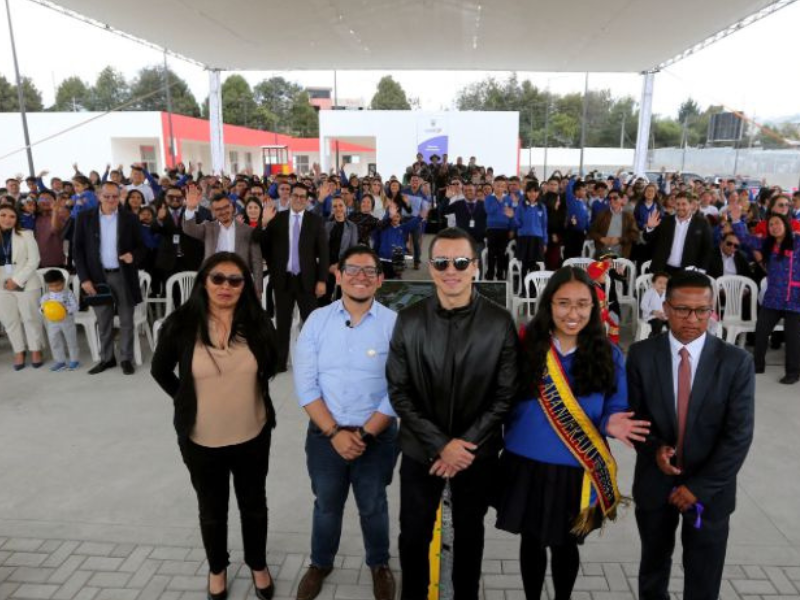 Nueva escuela y colegio se inauguró en el sur de Quito