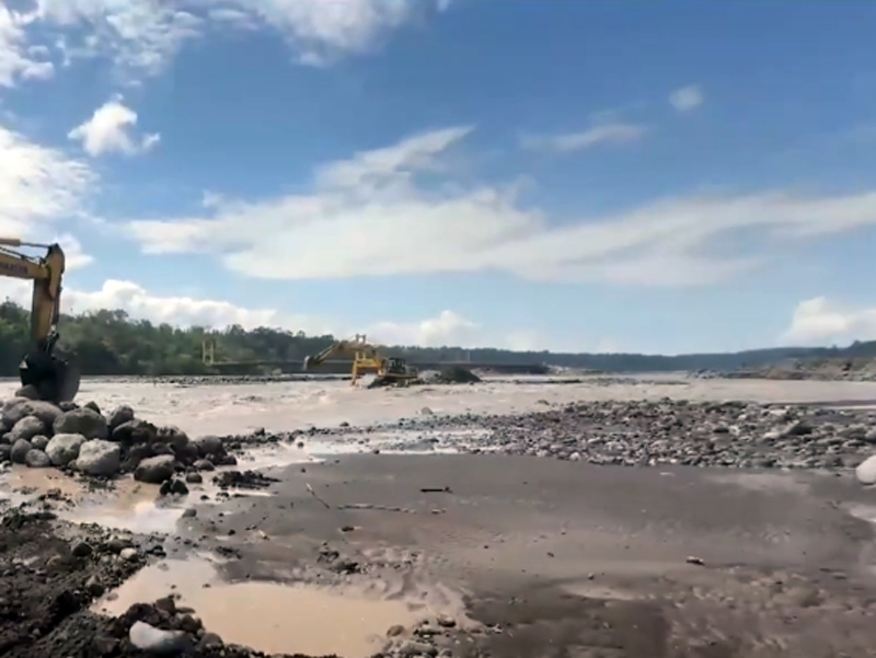 Nuevo desbordamiento del río Upano deja incomunicadas a las ciudades de Macas y Puyo