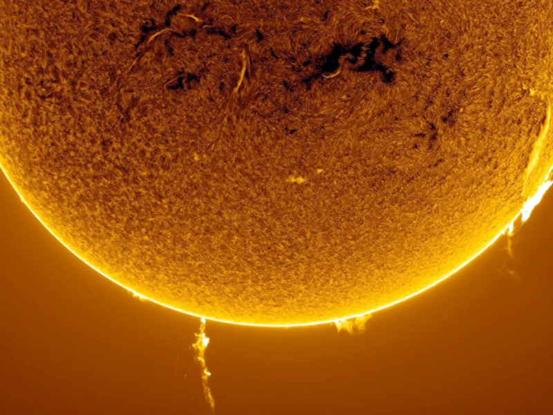 Las impresionantes imágenes del Sol tomadas por un astrofotógrafo aficionado argentino