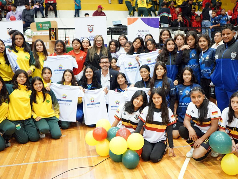 ‘Goleadoras’, proyecto que beneficiará a 1.500 niñas con el fortalecimiento de competencias en ligas barriales de Ecuador