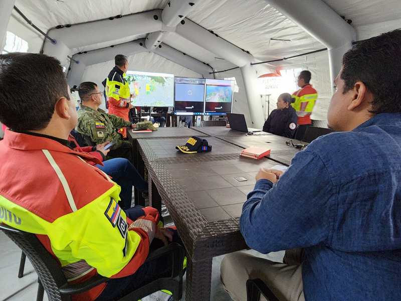 Más de 700 funcionarios de Estado cumplen labores de respuesta ante emergencia en La Gasca