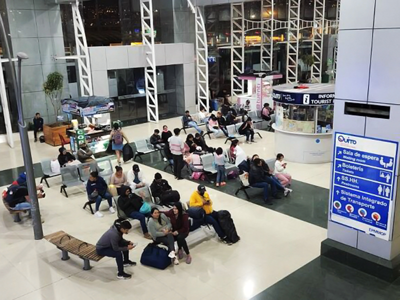 Terminales terrestres de Quito movilizaron a 1’500.000 personas en el primer trimestre del año