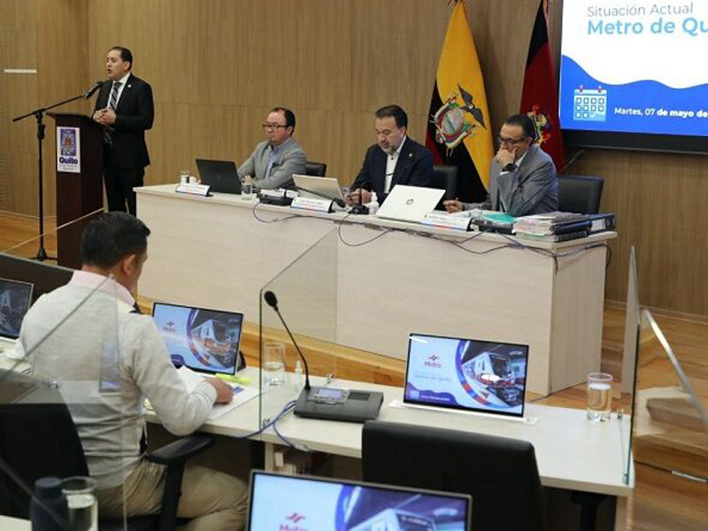 Concejo Metropolitano autoriza la mediación con el Consorcio CAF Metro de Quito