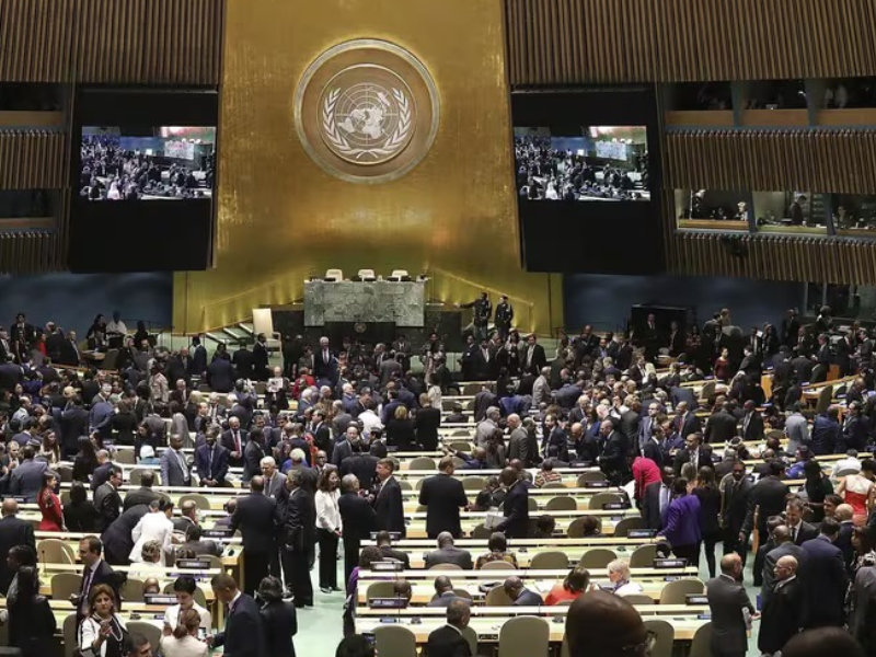 Asamblea de la ONU votó a favor del ingreso de Palestina como miembro pleno