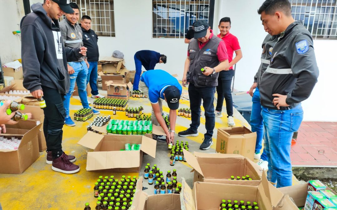 Arcsa decomisó más de 2300 productos naturales sin registro sanitario en Tulcán