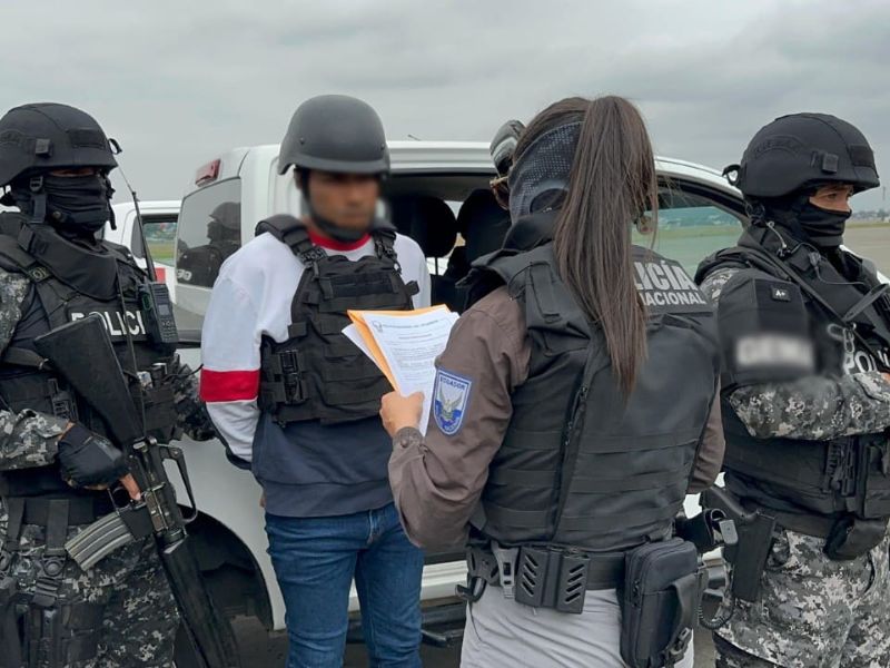 Líder de los Chonekillers, alias ‘Negro Tulio’ recibe prisión preventiva tras arribar a Ecuador