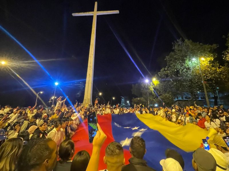 Venezolanos se concentraron en Quito para exigir la salida de Maduro