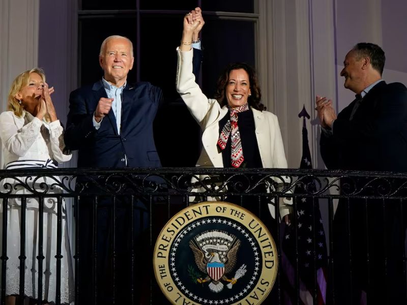 Joe Biden celebra el 4 de julio en la Casa Blanca con determinación de continuar en la carrera presidencial