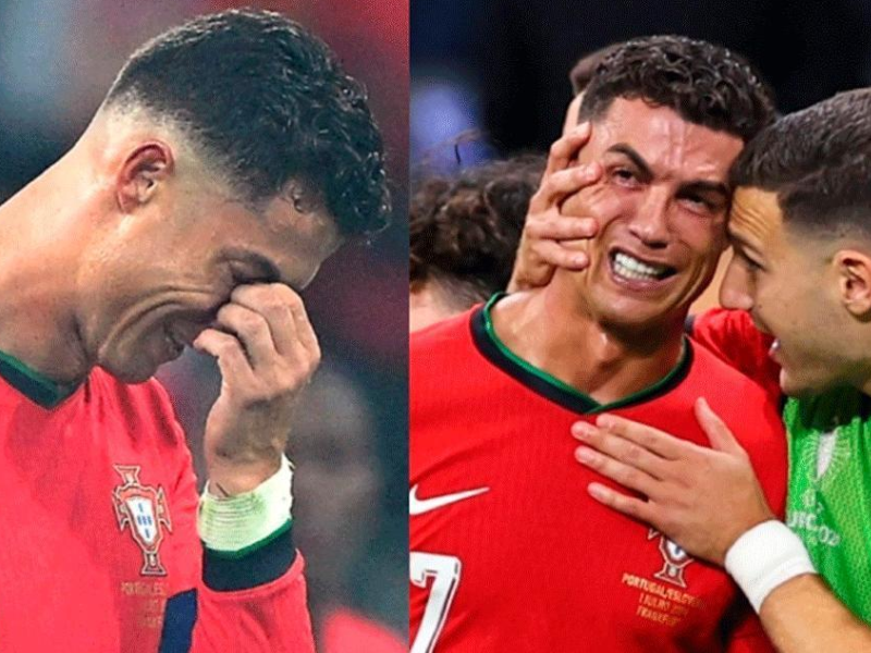 Cristiano Ronaldo rompió a llorar tras fallar el penalti: no sé si tiré bien o mal