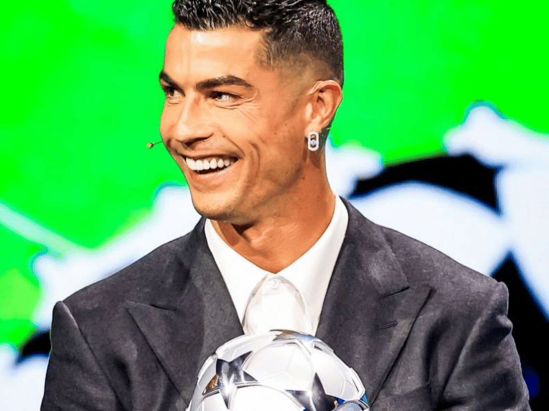 Cristiano Ronaldo fue homenajeado como el máximo goleador histórico en la UEFA