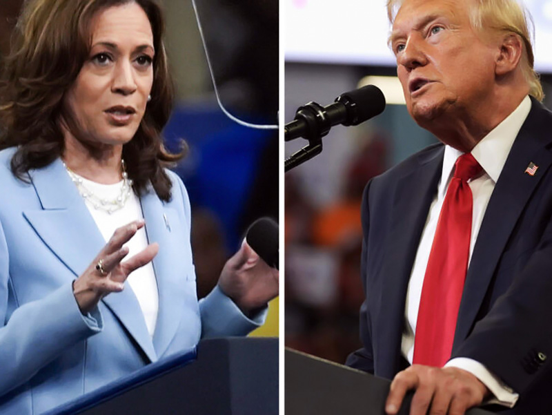 Donald Trump gana el sorteo para el debate contra Kamala Harris