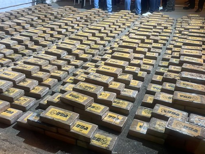 Operativo en Colombia incauta más de cuatro toneladas de droga enviada desde Ecuador