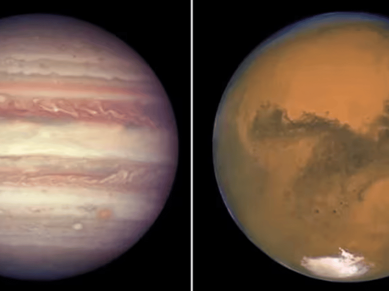 Marte y Júpiter darán un espectáculo celestial esta madrugada