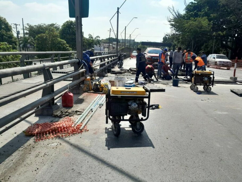 Nuevo cierre vehicular en el Puente de la Unidad Nacional por mantenimiento