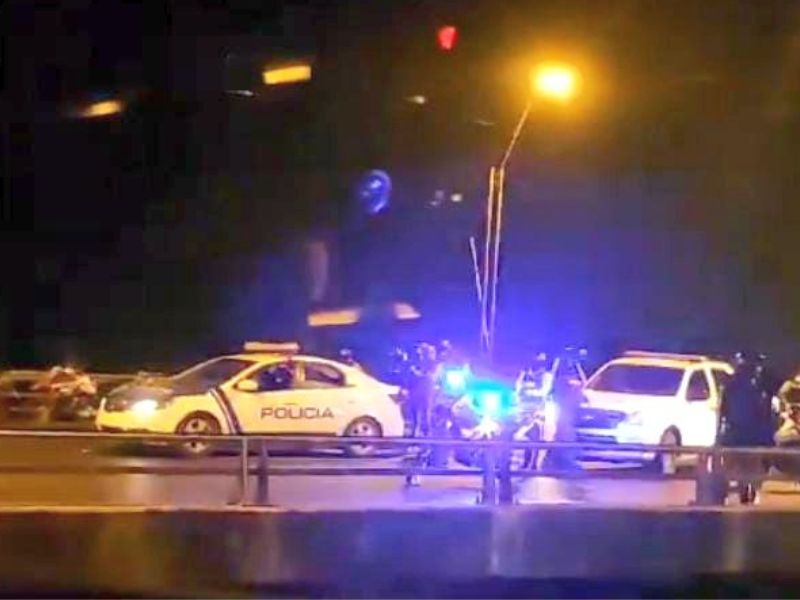 Balacera en el Puente de la Unidad Nacional deja un sujeto detenido 