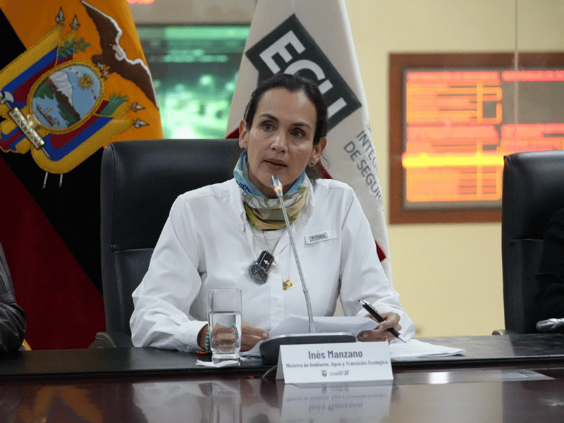 Ministra confirmó que existen cuatro focos de incendios forestales en Cotopaxi