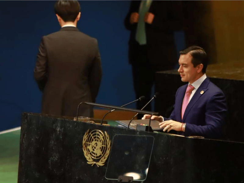 Noboa mantiene encuentros de alto nivel en el marco de la Asamblea de la ONU