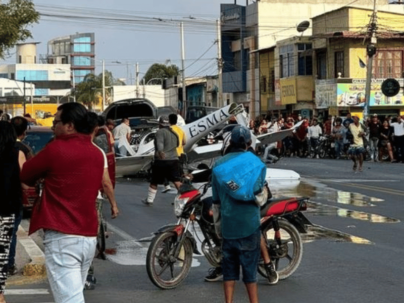 Avioneta se estrelló en Santa Elena