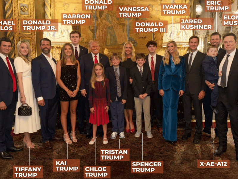 Trump posa con su familia tras la victoria: una imagen que proyecta unidad y poder