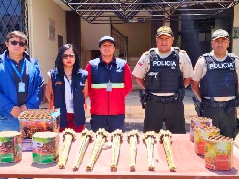 Refuerzan operativos para combatir la pirotecnia ilegal en Quito durante las festividades