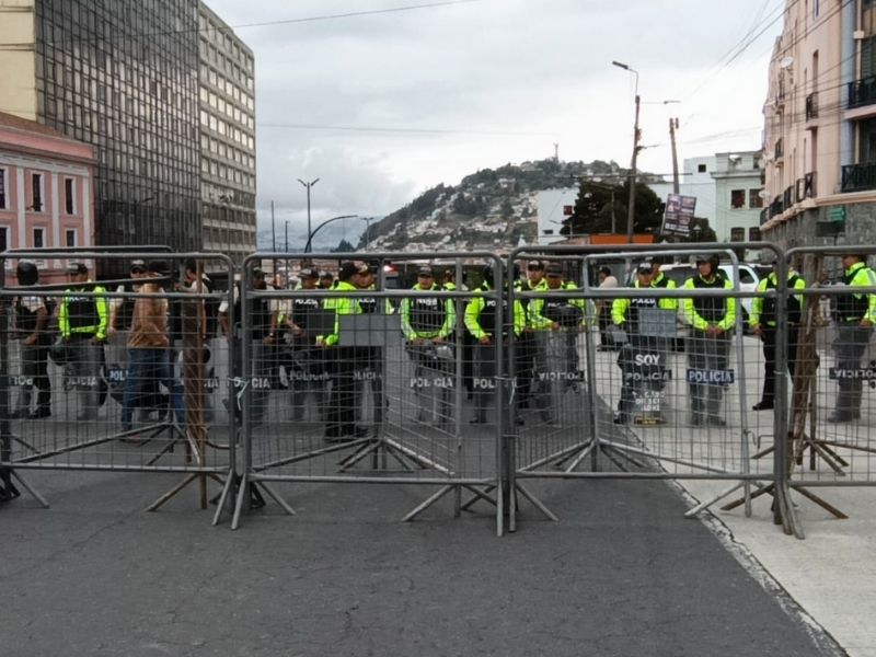 Restricción de acceso al Centro Histórico de Quito por marchas este lunes