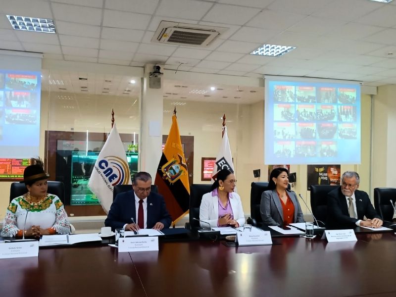 CNE instala mesa de seguridad electoral para elecciones 2025