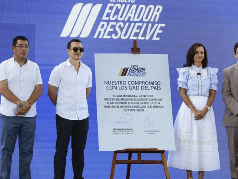 Gobierno transfiere USD 7 millones para obras prioritarias en Guayas