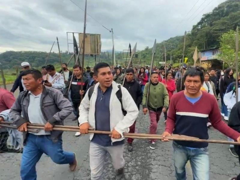 Protestas en Napo cumplen una semana entre cierres de vías y cambios de autoridades