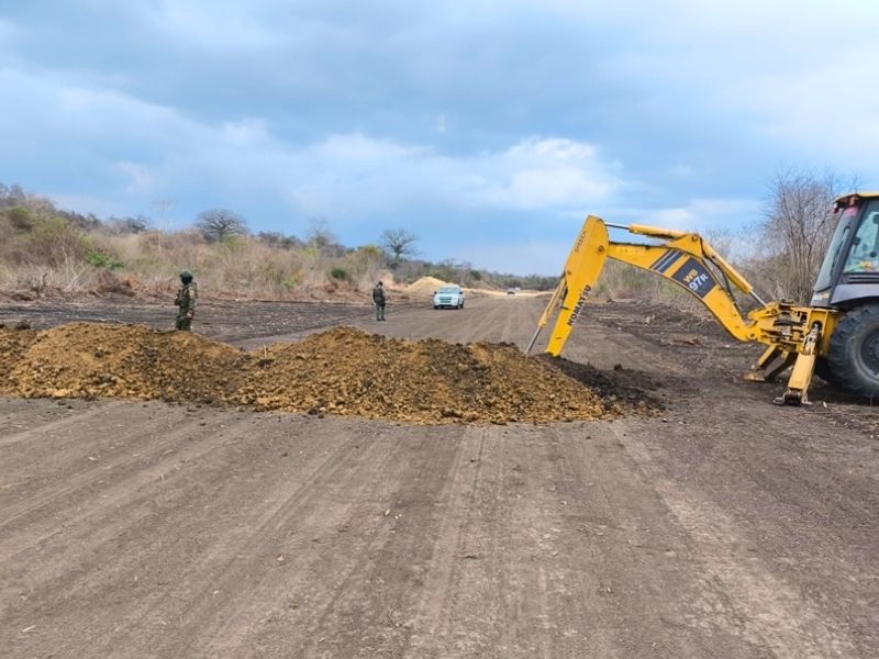 Destruyen pista clandestina en Santa Elena