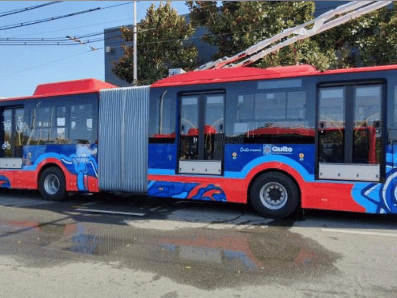 Inicia la cuenta regresiva para que 60 nuevos trolebuses eléctricos lleguen a la capital