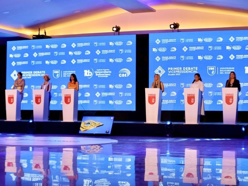 Debate de vicepresidenciables en Ecuador: promesas, ausencias y propuestas clave