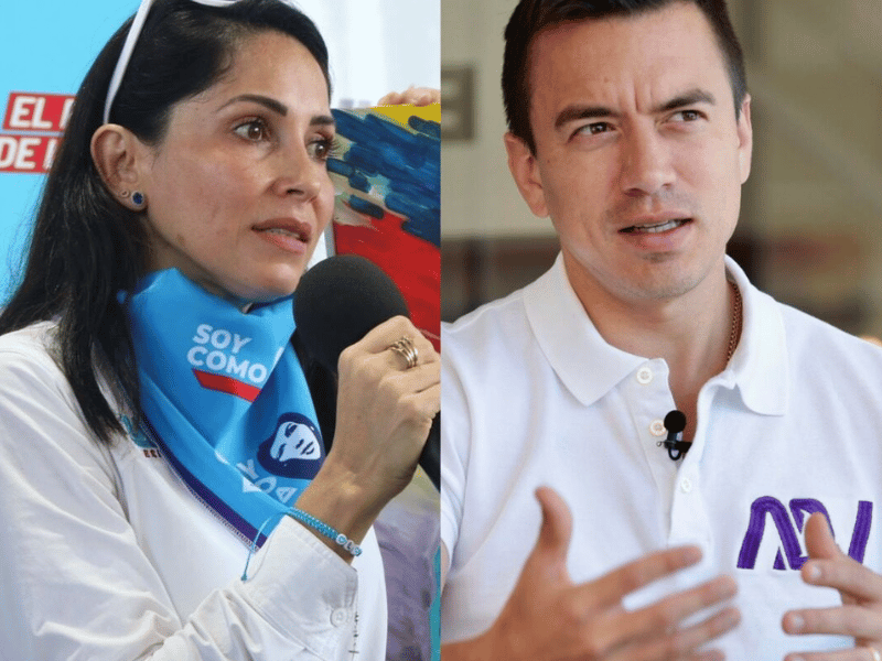 Noboa y González en empate técnico tras avance del conteo electoral