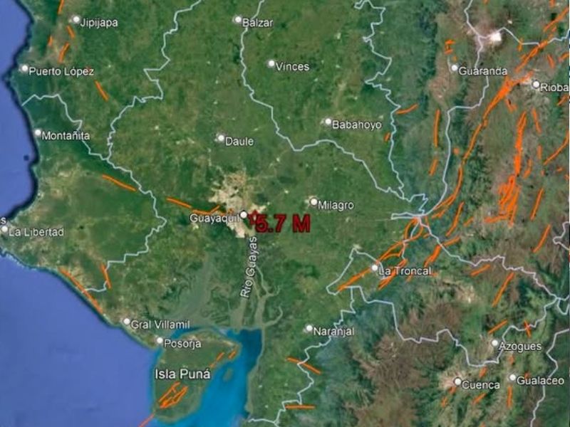 El sismo de 5,7 en Durán se sintió en 15 provincias del Ecuador