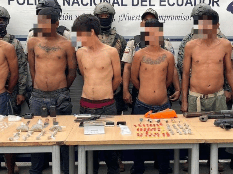 Once detenidos en operativo en Durán