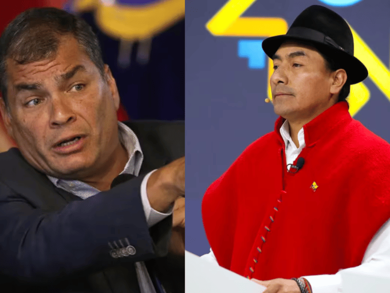 Guerra de tuits entre Rafael Correa y Leonidas Iza