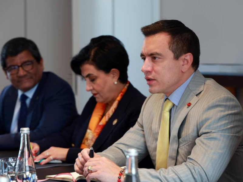 Noboa dispuesto a restablecer relaciones con México, pero sin condiciones sobre liberación de Glas