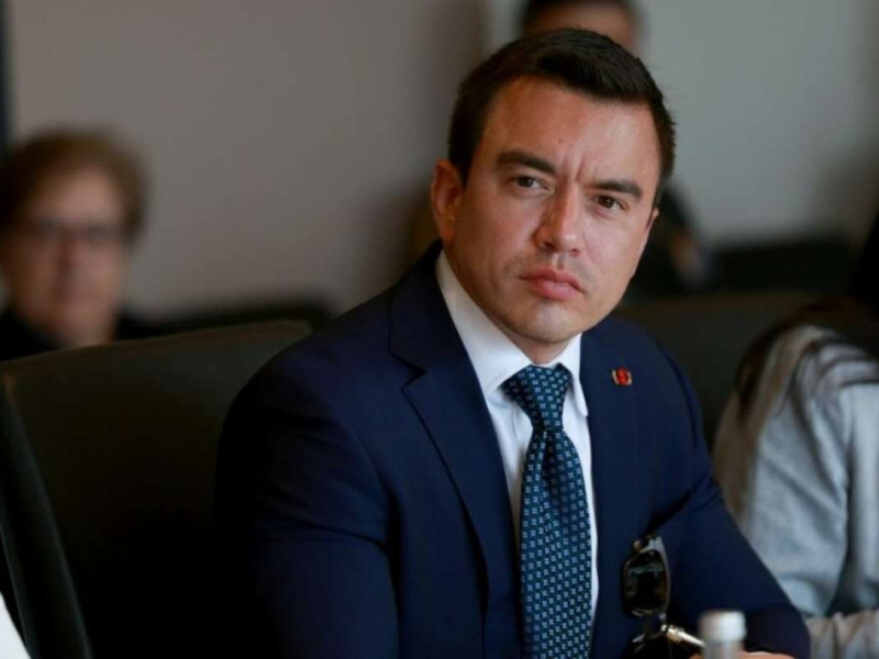 Noboa reitera que está dispuesto a dialogar con México bajo condiciones específicas