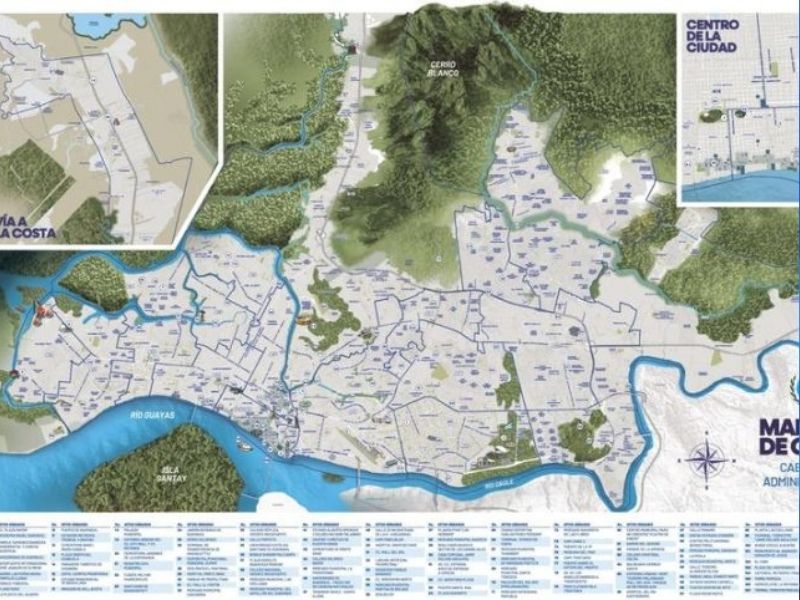 Guayaquil se redibuja tras 30 años: nuevo mapa revela el auge urbano hacia el noroeste y vía a la costa