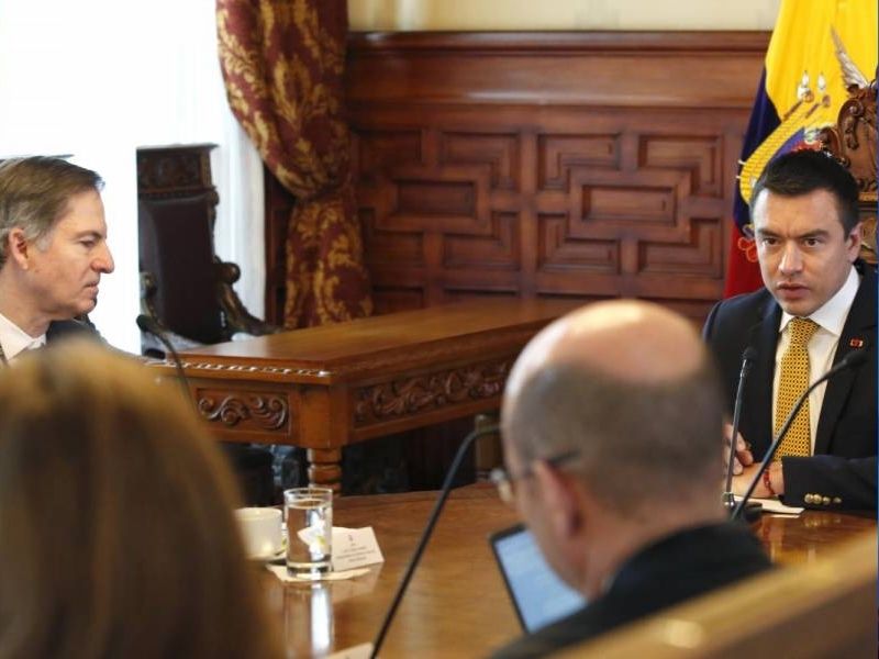 Noboa consigue respaldo de multilaterales: Banco Mundial, BID e IFC reafirman apoyo a Ecuador