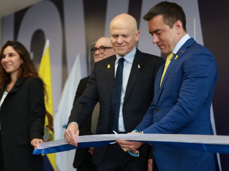 Noboa inaugura en Israel un centro que formará a jóvenes ecuatorianos en innovación y emprendimiento