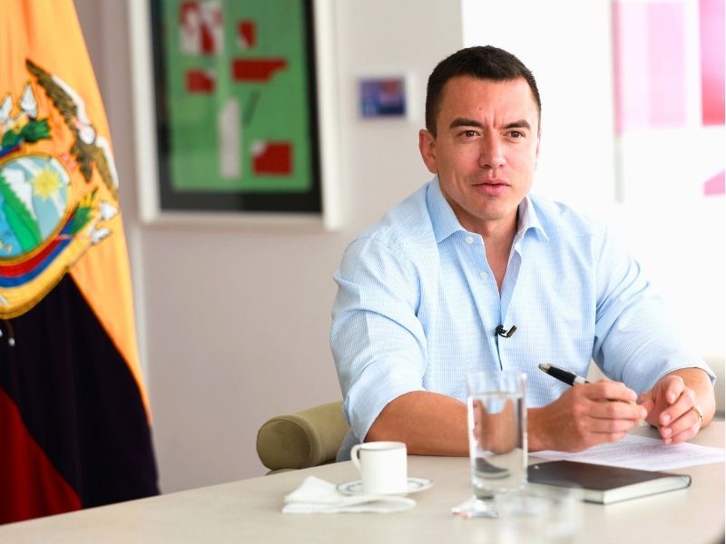 ‘Las guerras no son lineales’: Noboa defiende su estrategia de seguridad y admite asesoría de Blackwater