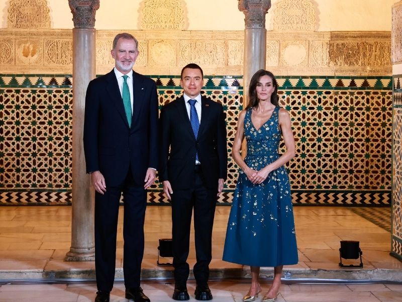 Noboa fue recibido por los reyes de España y afianza alianzas con Andalucía en su visita oficial a Sevilla