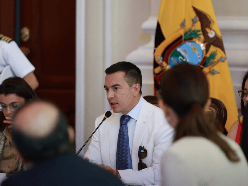 Noboa lideró reunión en Guayaquil para ajustar estrategia de gobierno
