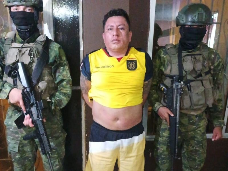 Cae alias ‘Finalín’ en El Oro: era uno de los más buscados y tenía droga, armas y municiones