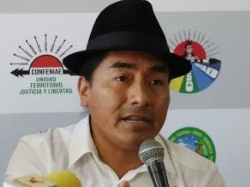 Movimiento Indígena de Cotopaxi denuncia intento de asesinato contra Leonidas Iza