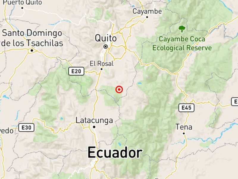 Sismo de 3,1 grados se registró en Pichincha cerca del Cotopaxi