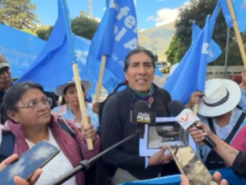 Yaku Pérez denuncia a Noboa, su esposa y minera por Loma Larga