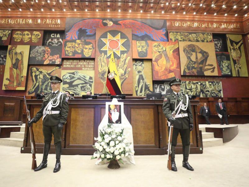 Asamblea Nacional rinde homenaje póstumo a la legisladora Mariuxi Sánchez