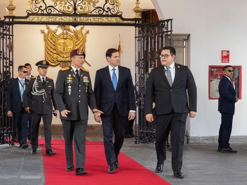 Marco Rubio se reúne con Daniel Noboa